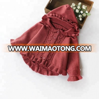 B14228A pretty little girl autumn and winter cardigan sweaters